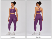 Purple sports bra