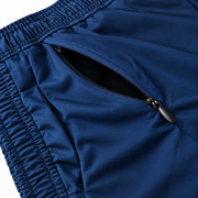 Navy shorts with zip pockets
