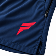 Navy shorts with zip pockets