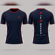 Fit Freakz Gym T-Shirt – Navy Training Top – Sizes S to 3XL